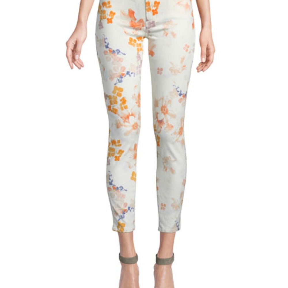 7 For All Mankind skinny jeans in floral print